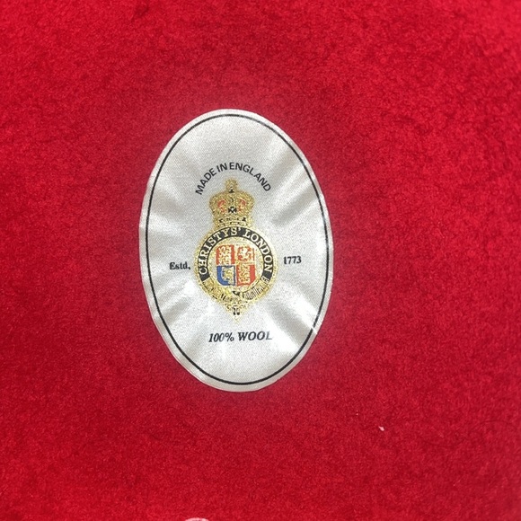 Vintage 100% Wool Made in England Scarlet Red Beret - Picture 4 of 8